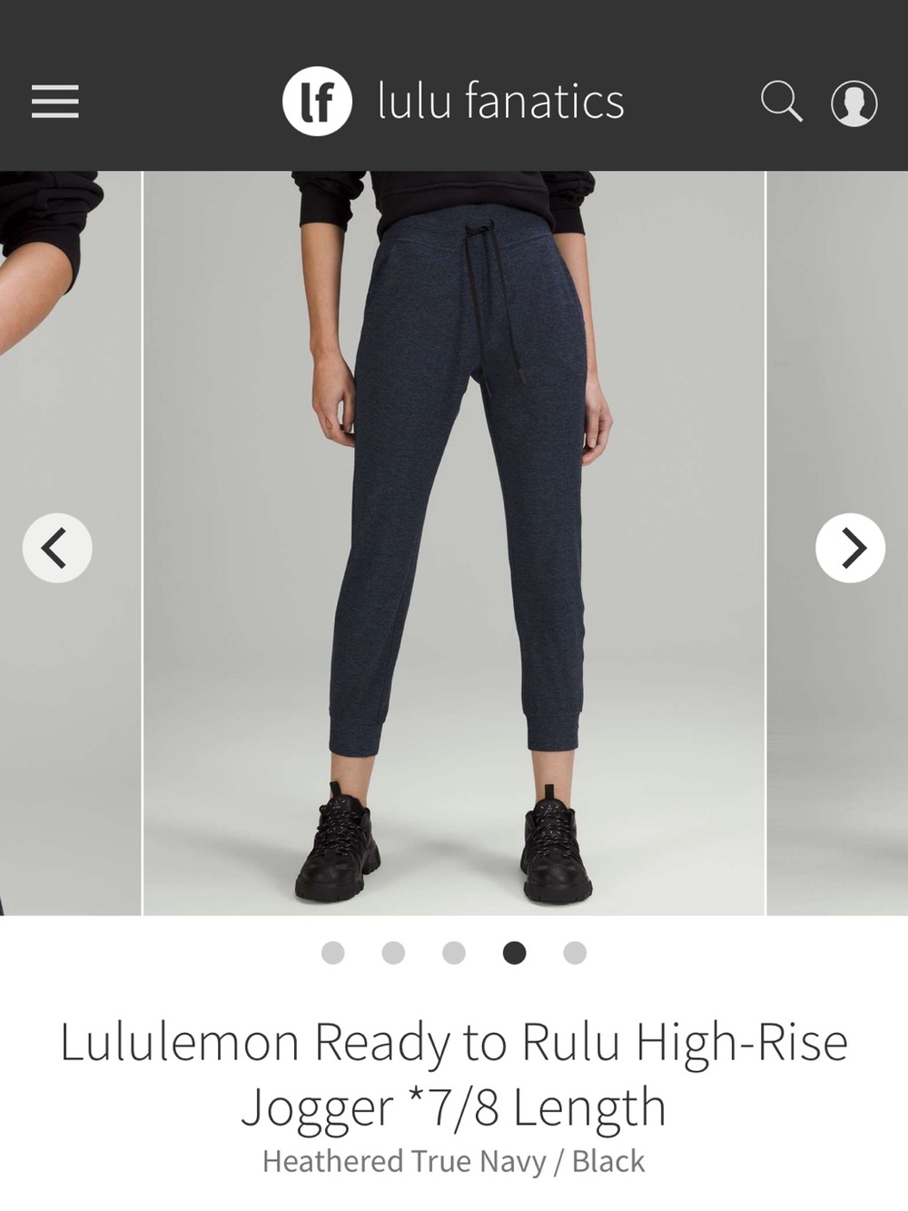 lululemon athletica Ready to Rulu Jogger in Heathered True Navy size 6